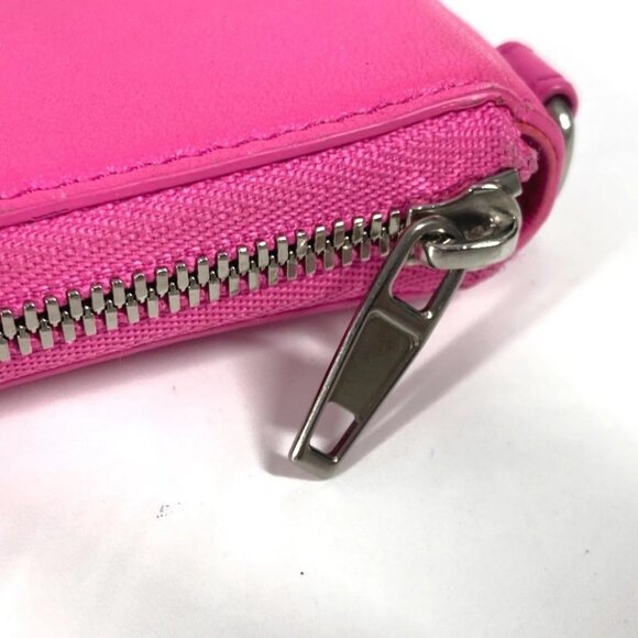 BALENCIAGA 659224 Compact wallet With logo strap Zip Around Folded wallet - Picture 6 of 13